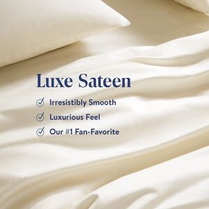 Brooklinen Luxe Sateen Duvet Cover cream full/queen